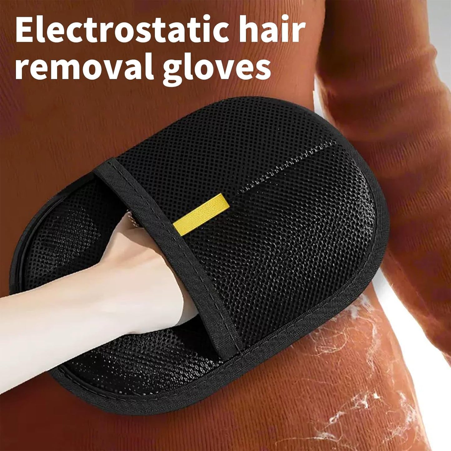 2-Pack Reusable Pet Hair Remover Gloves for Cats & Dogs
